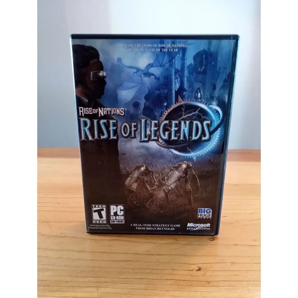 Rise of Nations: Rise of Legends (PC,‎ 2006) 4-disc set complete☄️☄️👩🚀👩🚀🛰️